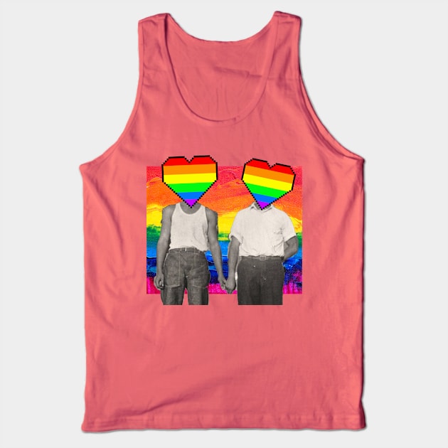 Vintage gay pride couple Tank Top by reesea